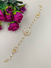 Royal Look Delicate Jadau Kundan Sheeshphool Hairband Cum Choker For Women Matha Patti